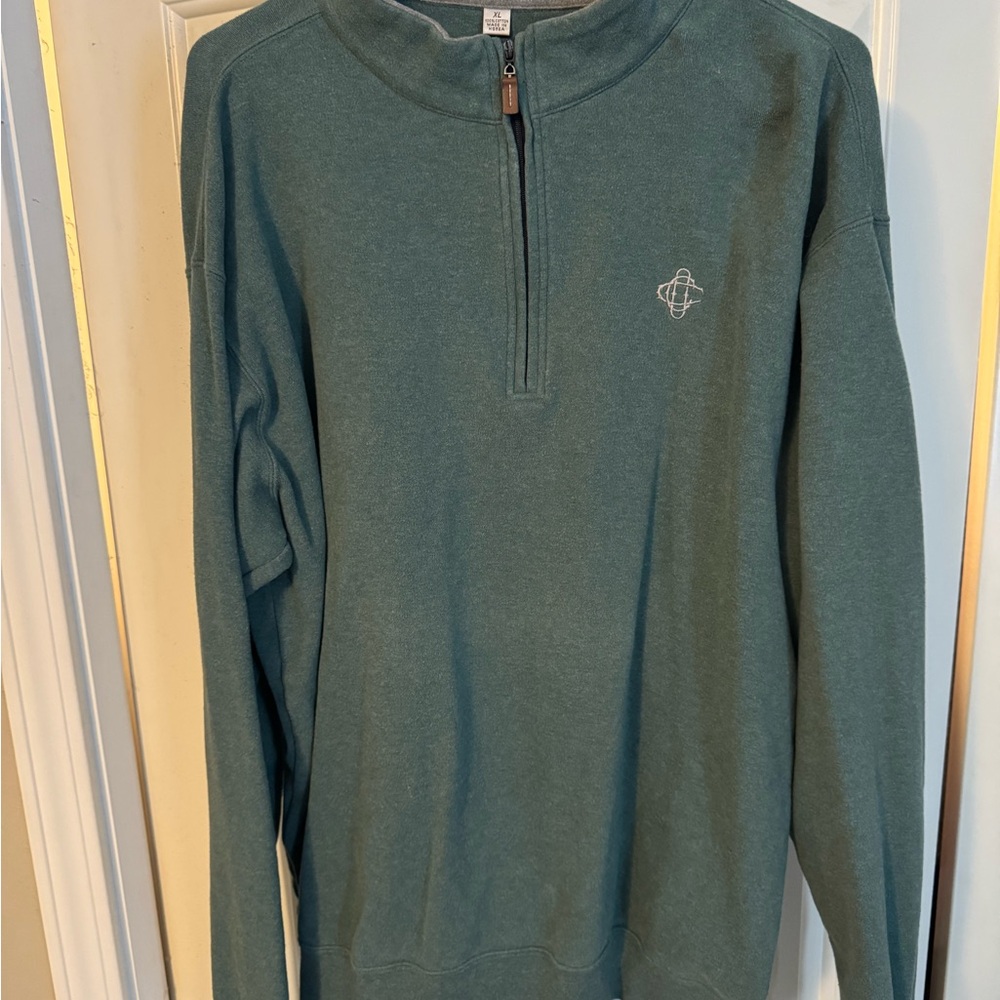 Peter Millar Teal Zip-Up Pullover - image 1